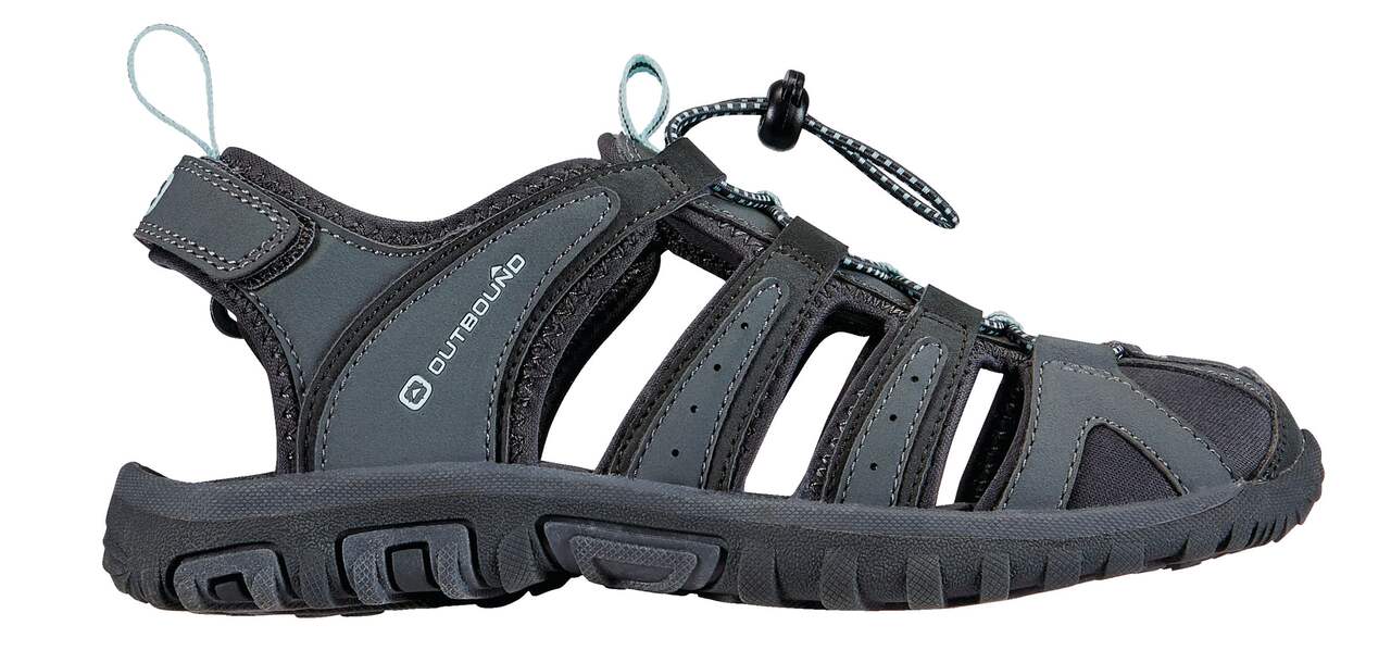 Outbound Women's Shore Closed-Toe Hiking Shoes/Sandals with Durable  Outsole, Grey
