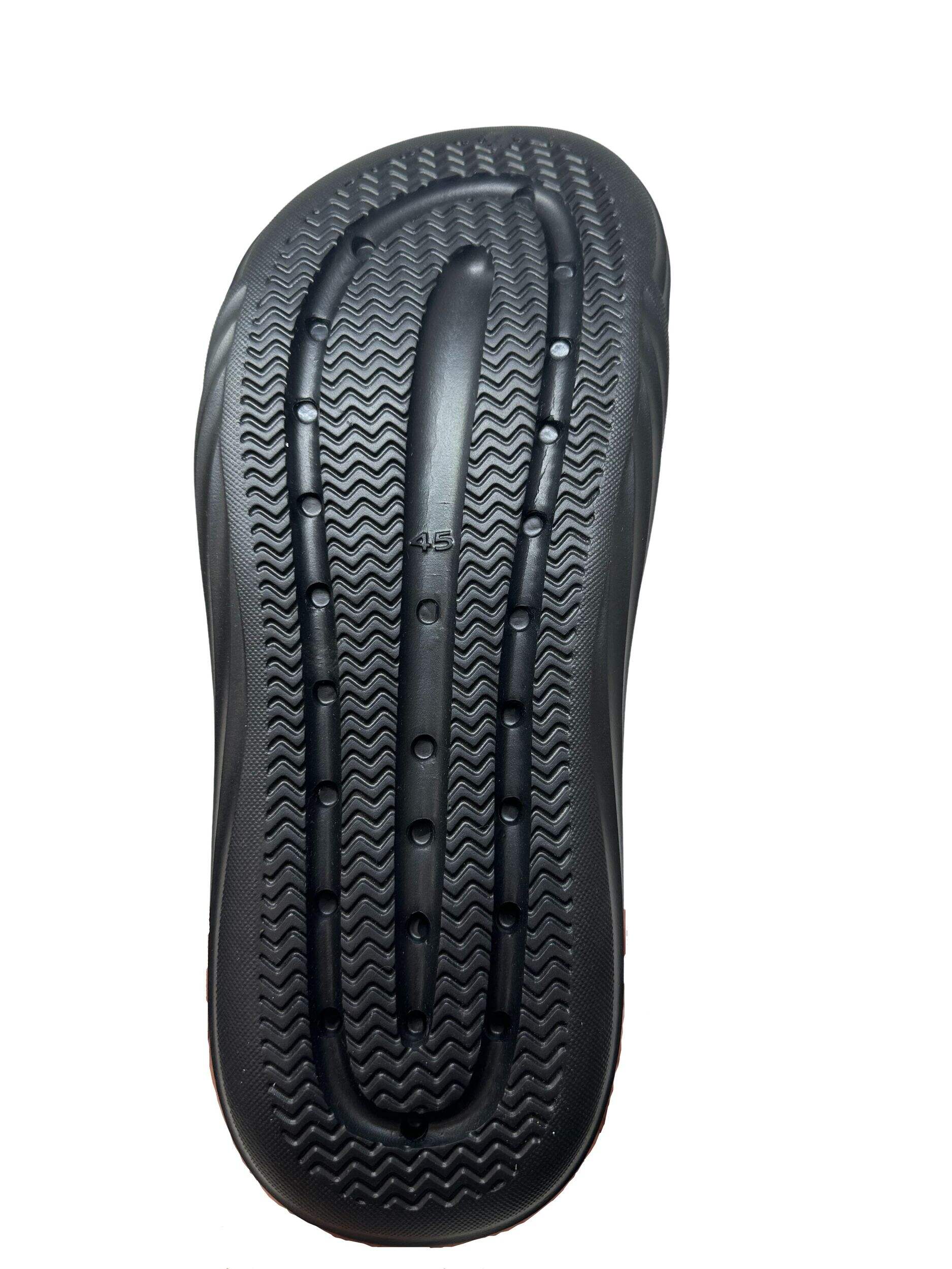 Outbound Men's Rubber Slipon Clogs with Lightweight outsole, Black