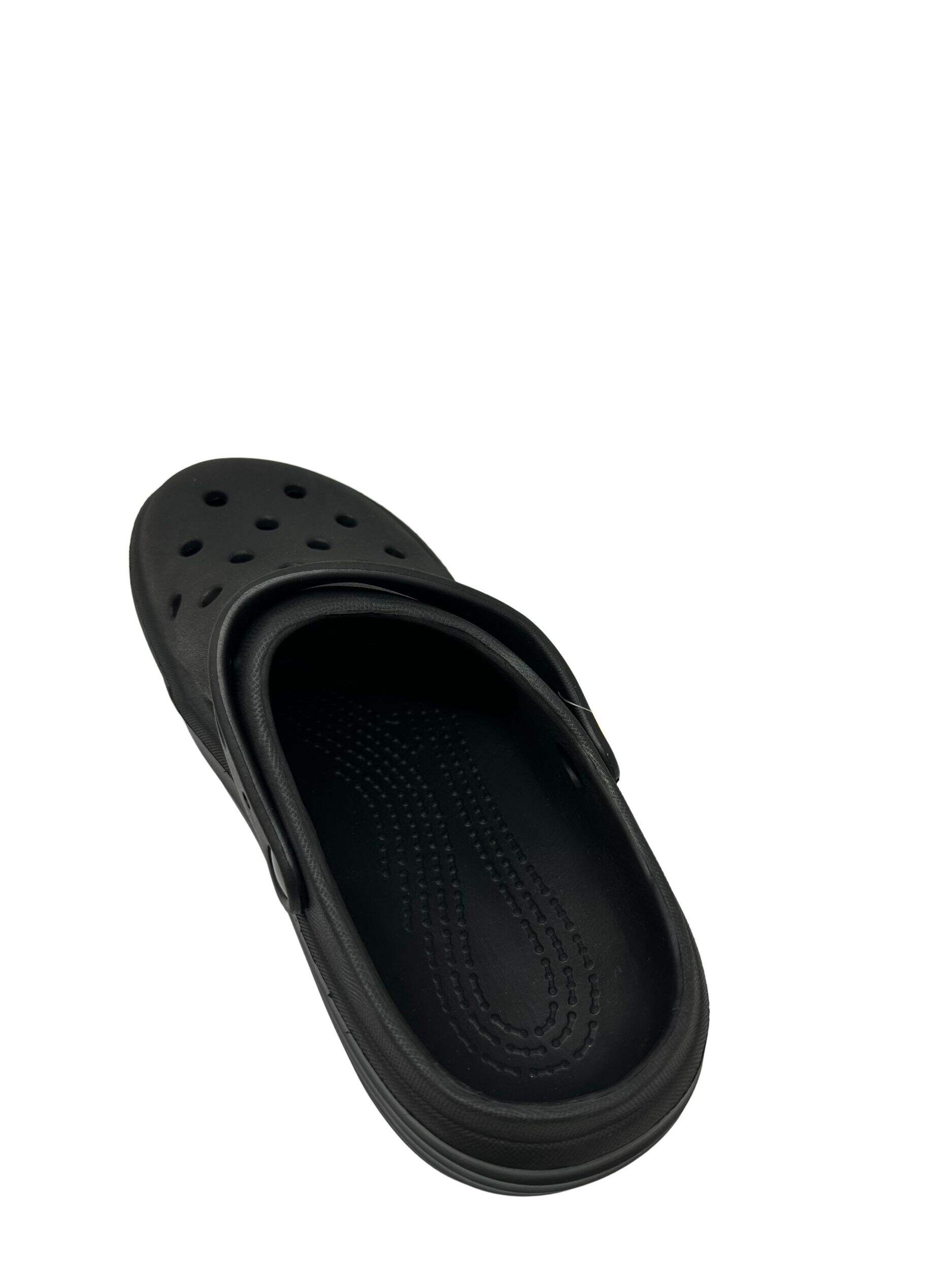 Outbound Men's Rubber Slipon Clogs with Lightweight outsole, Black