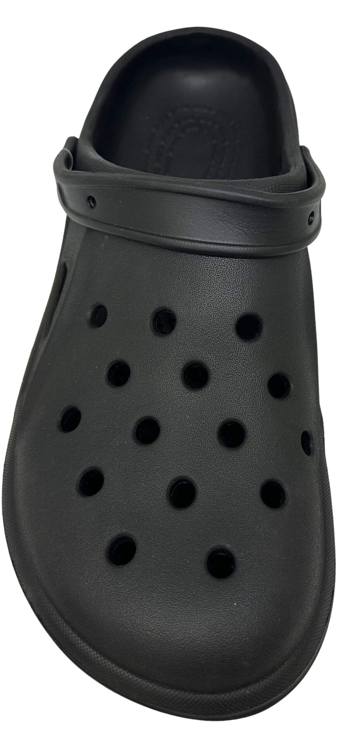 Outbound Men's Rubber Slipon Clogs with Lightweight outsole, Black