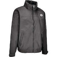 Outbound Men's Larry Nylon Jacket with Water-Repellent, Breathable Shell, Black Front_Angled_Right