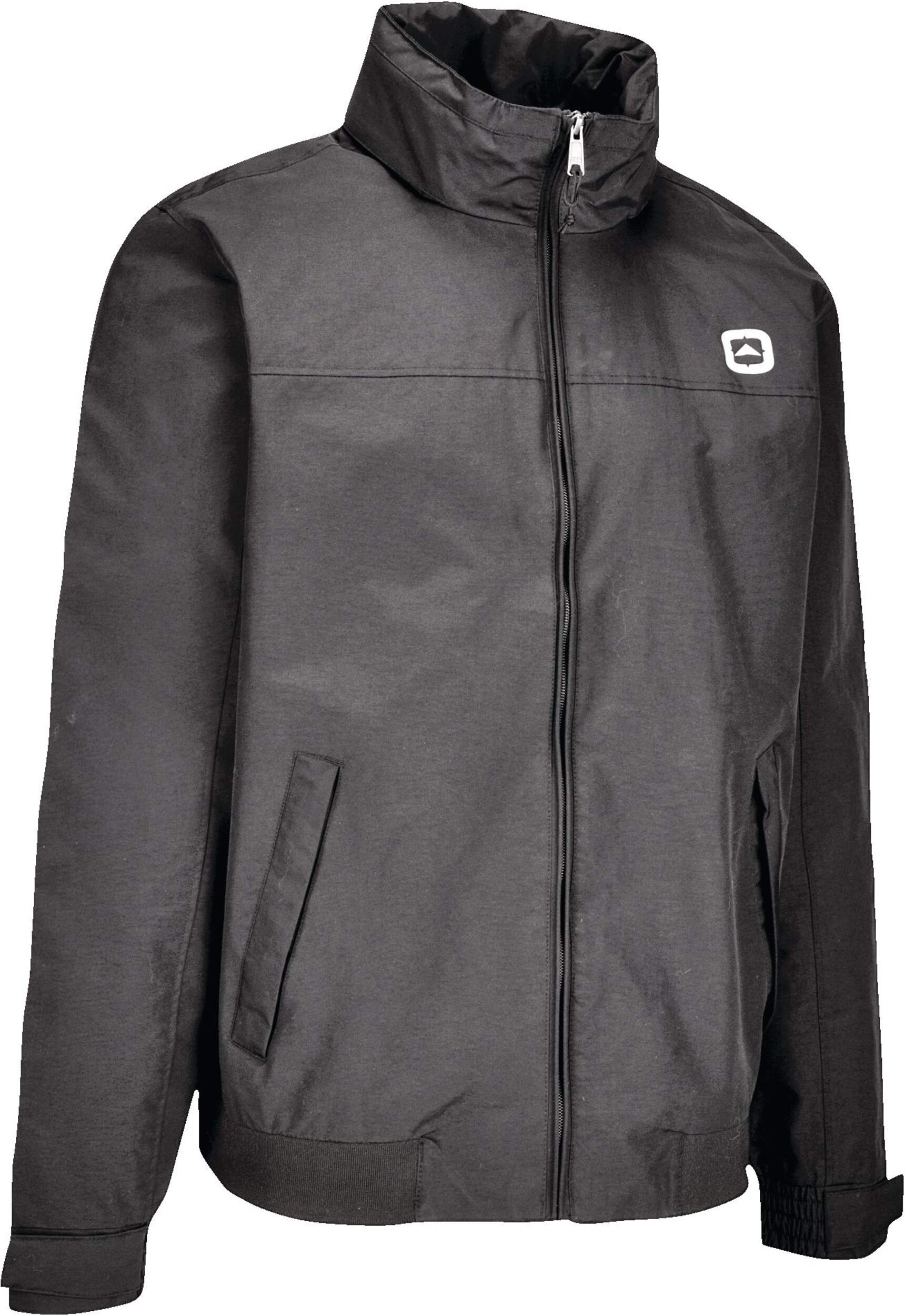 Manteau en nylon Outbound Larry pour hommes avec coquille imperméable et perméable à l'air, noir Front_Angled_Right