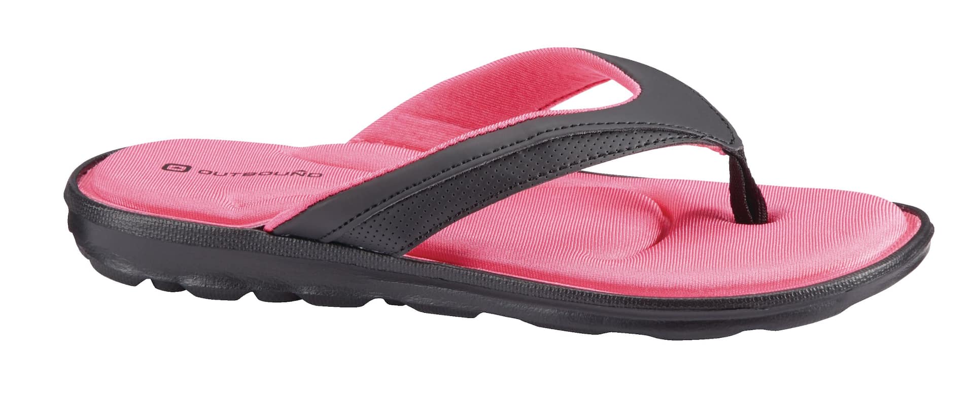 Outbound Women's Memory Foam Comfortable, Lighweight Thong Sandals,  Black/Red | Canadian Tire