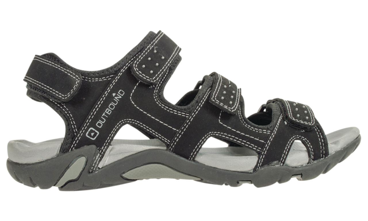 Outbound Men s 3 Strap Sandal Black Canadian Tire