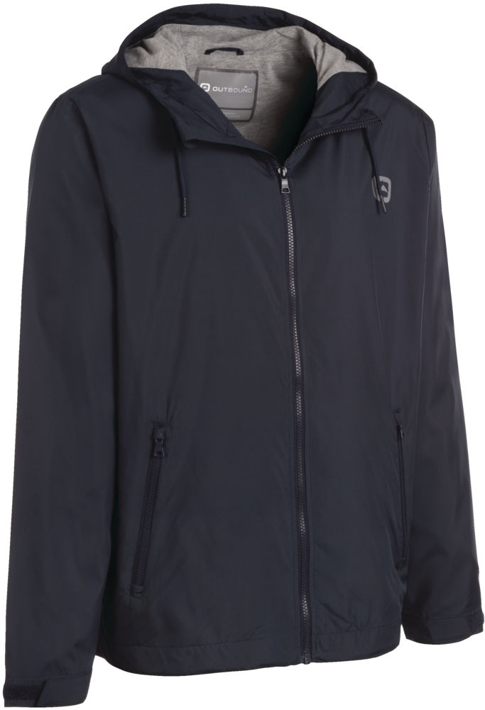 Outbound Men's Dale WindResistant Jacket with Jersey Lining and Inside