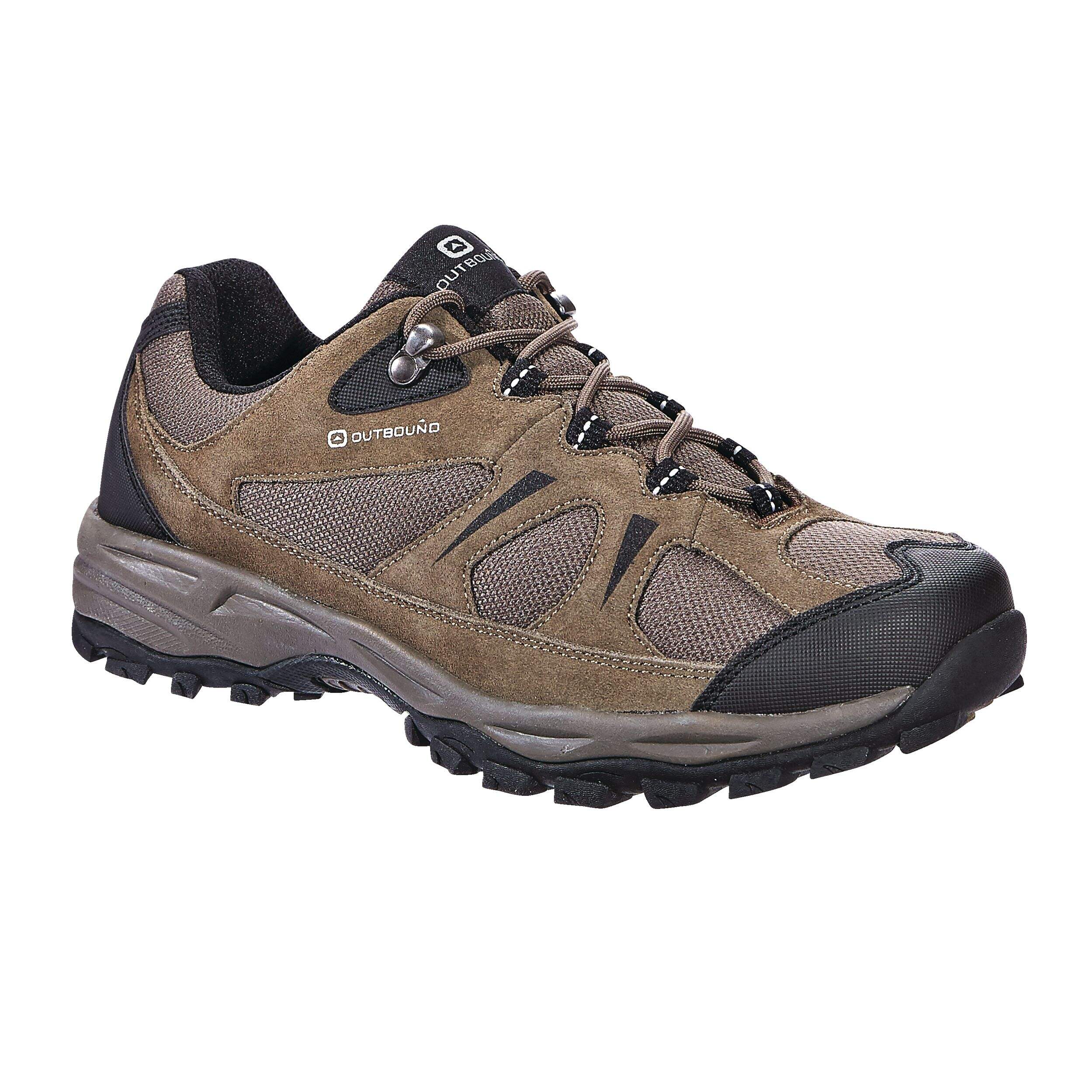 Outbound Men's Trail Low-Cut Water-Resistant Hiking Boots, Brown/Olive ...