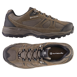 Outbound Men's Trail Low-Cut Water-Resistant Hiking Boots, Brown/Olive Composite_or_Mixed
