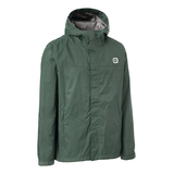 Outbound Men's Huron Rain Jacket, Green Front_Angled_Right