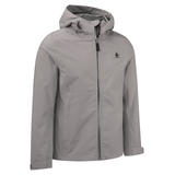 Woods Men's Como Water-Resistant Hooded Jacket, Lightweight and Breathable, Grey Front_Angled_Right