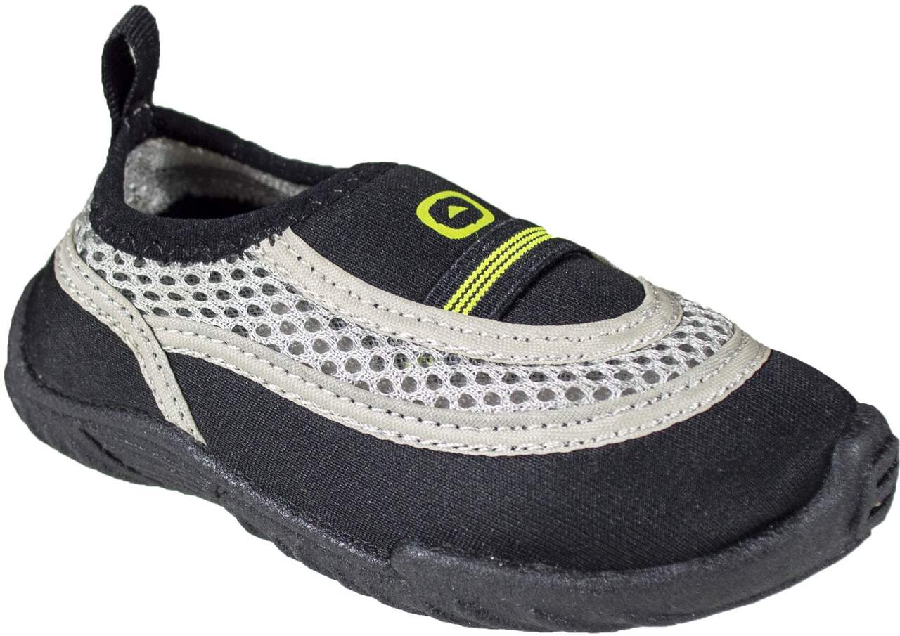 Outbound Kids' Slip-on Quick Dry Water Shoes, Grey/Black