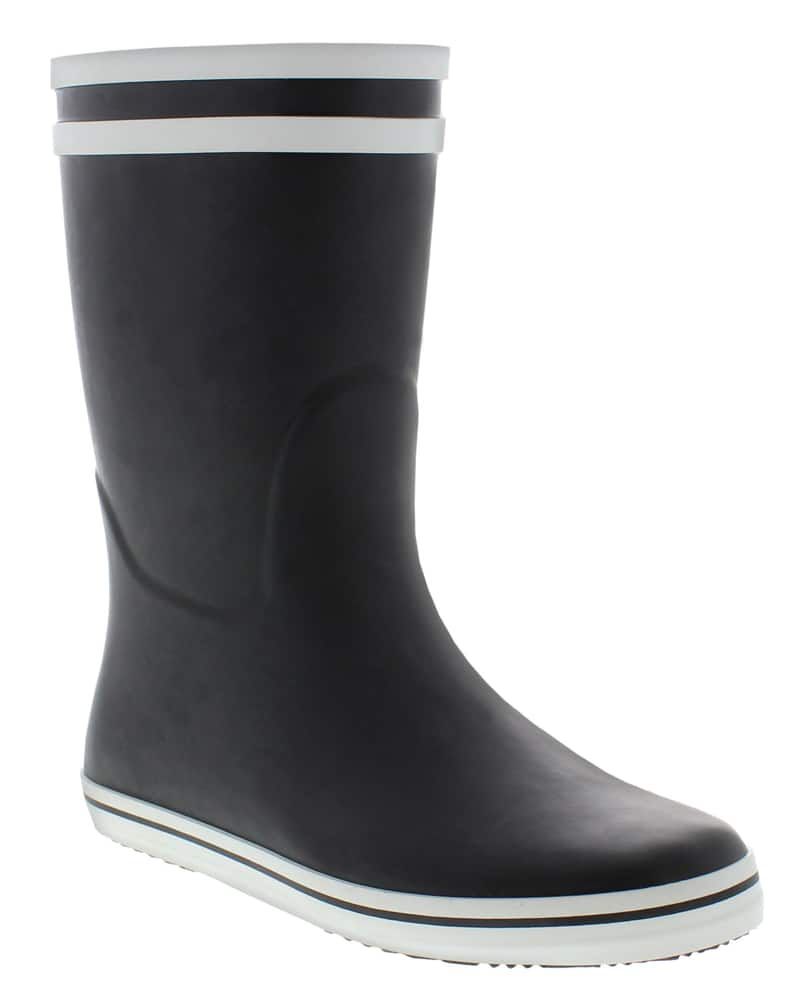 Outbound Women's Ara Waterproof Rubber Rain Boots, Black with White ...