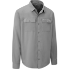 Outbound Men's UPF Long Sleeve Button Down Sun Shirt, Grey