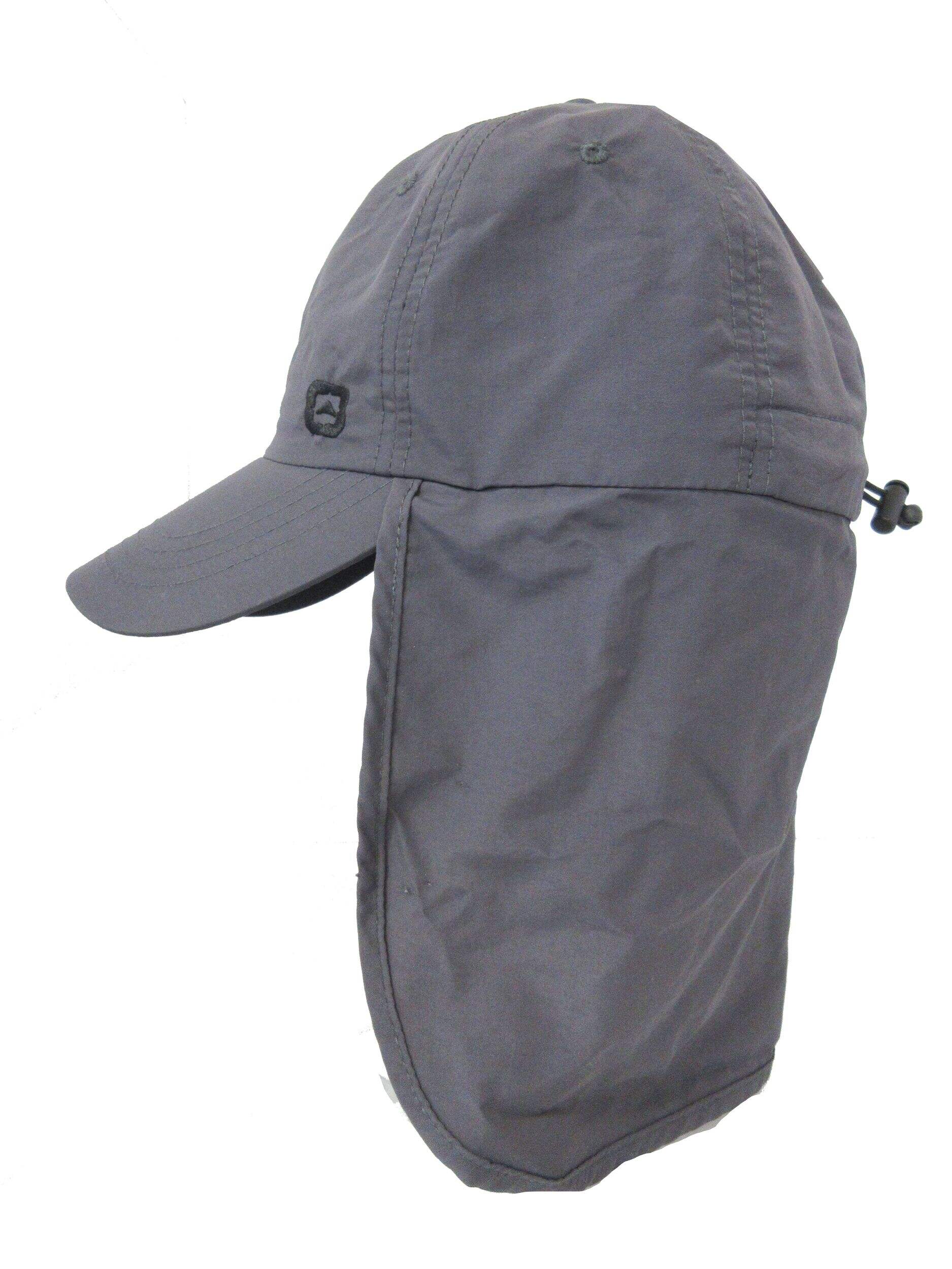 Outbound UPF Sun Cap with Back Neck Shade Flap, Grey Side_Left