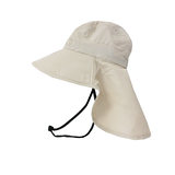 Outbound UPF Wide-Brim Sun Hat with Adjustable Chin Strap, Sand Side_Left