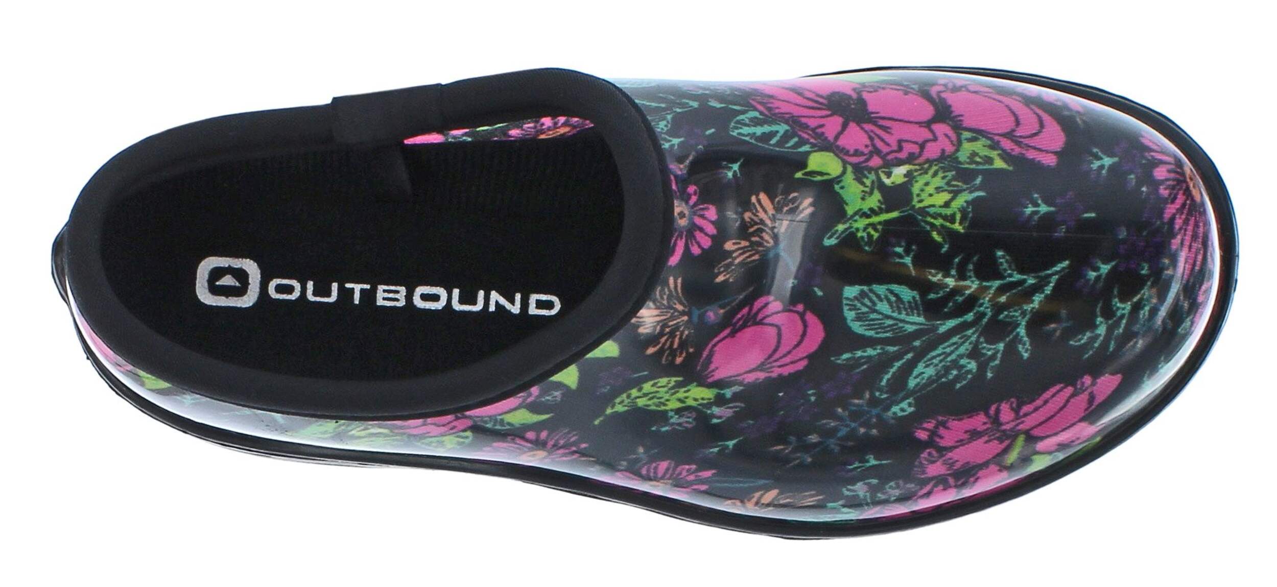 Outbound Garden Floral Waterproof Clogs, Women, Black Canadian Tire