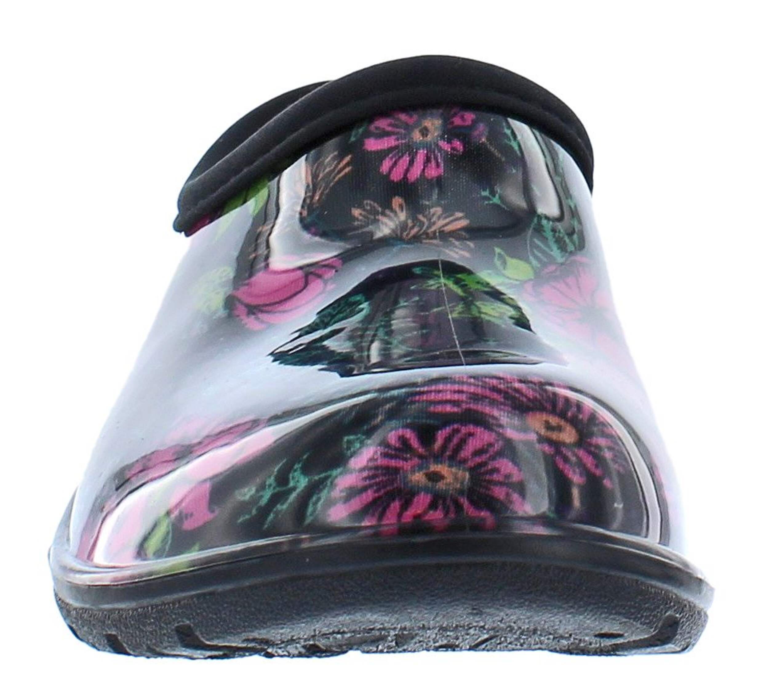 Outbound Garden Floral Waterproof Clogs, Women, Black Canadian Tire
