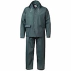 TOWN&FIELD Rain Suits for Fishing Waterproof Rain Gear for Men Women Heavy Duty Rain Coat Jacket with Pants/ Overalls(Navy,M)