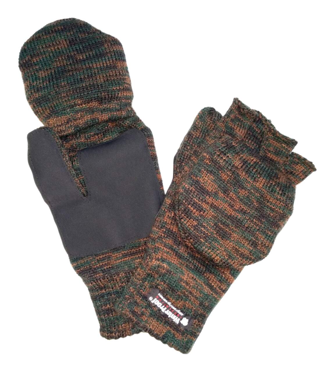 Hot Paws Men's Convertible Thermal Fleece Knit Flip Top Winter
