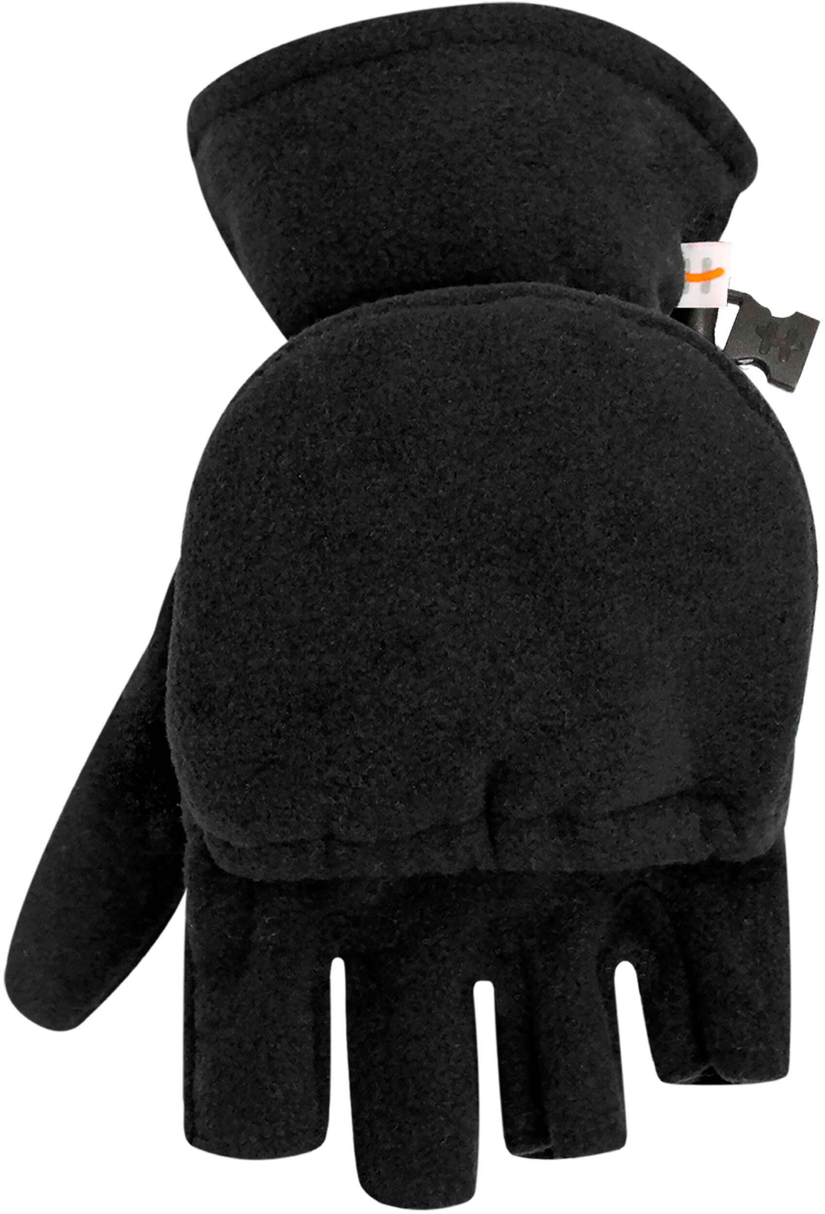 Hot Paws Men's Convertible Thermal Fleece Knit Flip Top Winter Mittens