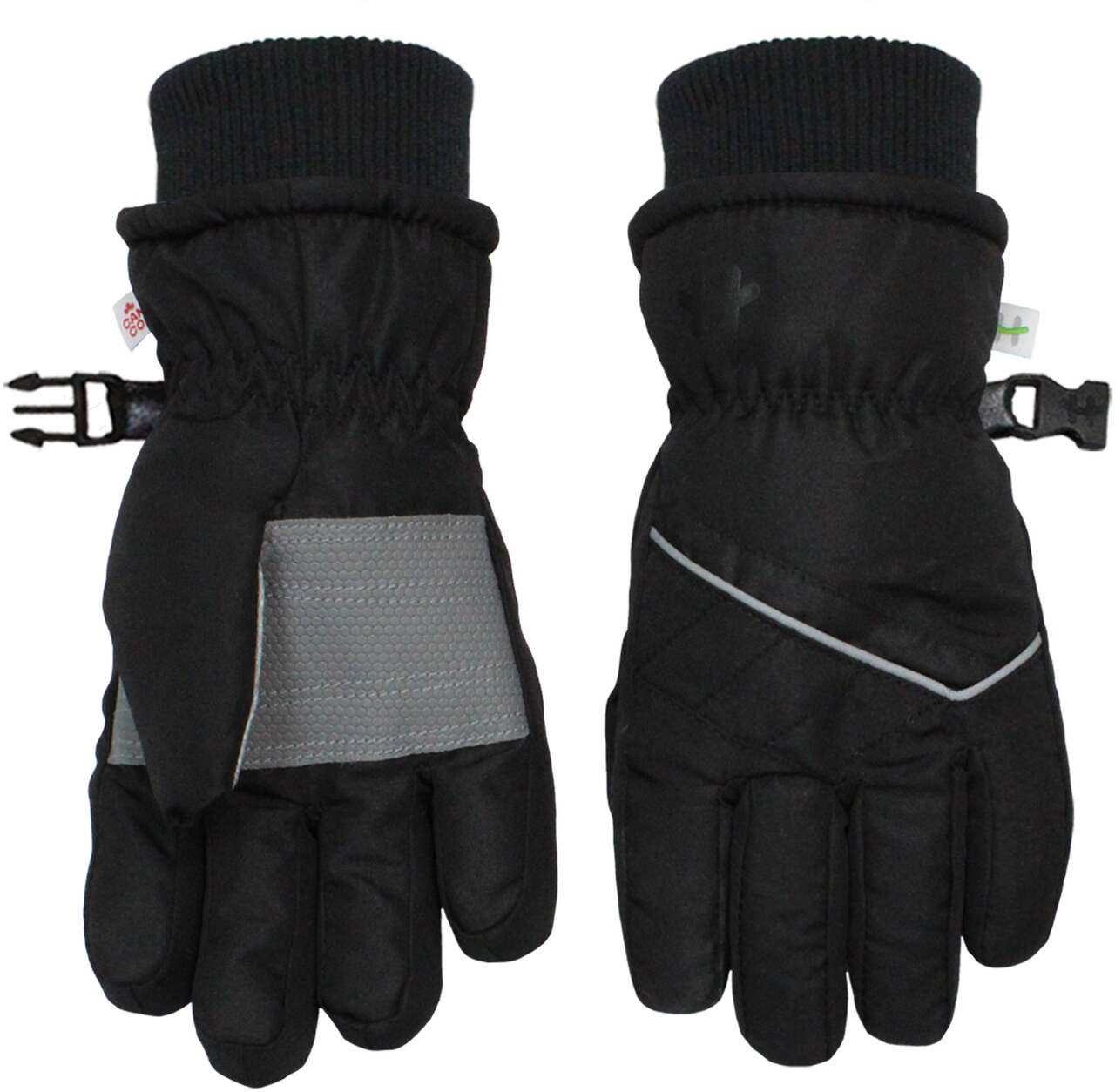 Hot Paws Kids Thermal Insulated Winter Ski Snowboard Gloves Waterproof With  Palm Grips