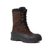 Bottes d'hiver isolées en cuir et en caoutchouc imperméables antidérapantes Kamik Nelson pour hommes Front_Angled_Right