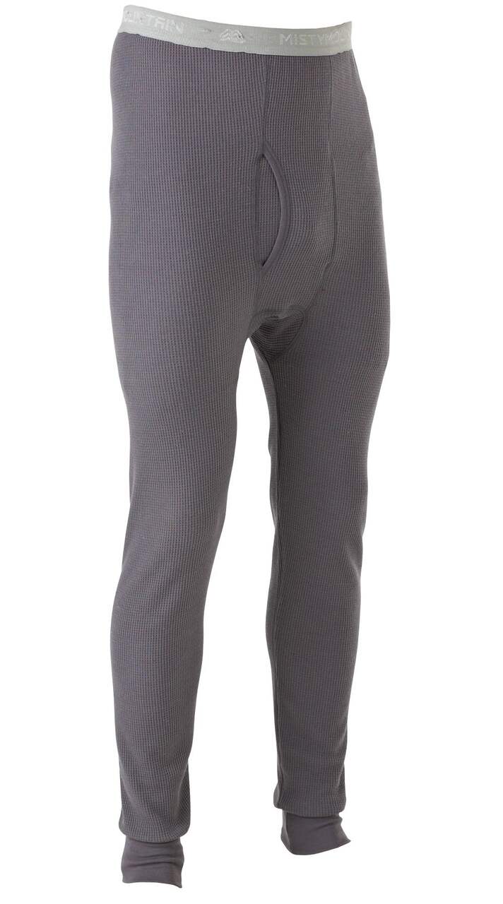 Misty Mountain Men's Thermal Underwear Base Layer Pants/Long Johns Cotton  Waffle Knit