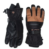 Outbound Men's Performance Thermal Insulated Winter Ski Snowboard Gloves, Waterproof, Black