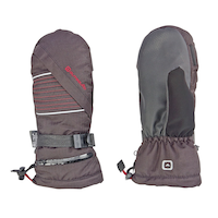 Outbound Women's Insulated Winter Ski Snowboard Mitts/Mittens Zip Pocket Waterproof, Black Composite_or_Mixed