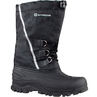 Outbound Men's Arctic Thermal Insulated Nylon/Rubber Winter Snow Boots Warm Waterproof