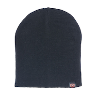 Outbound Thinsulate Double Layer Knit Toque Beanie Hat For Winter Ski/Snow Sports, Black Front_Flat