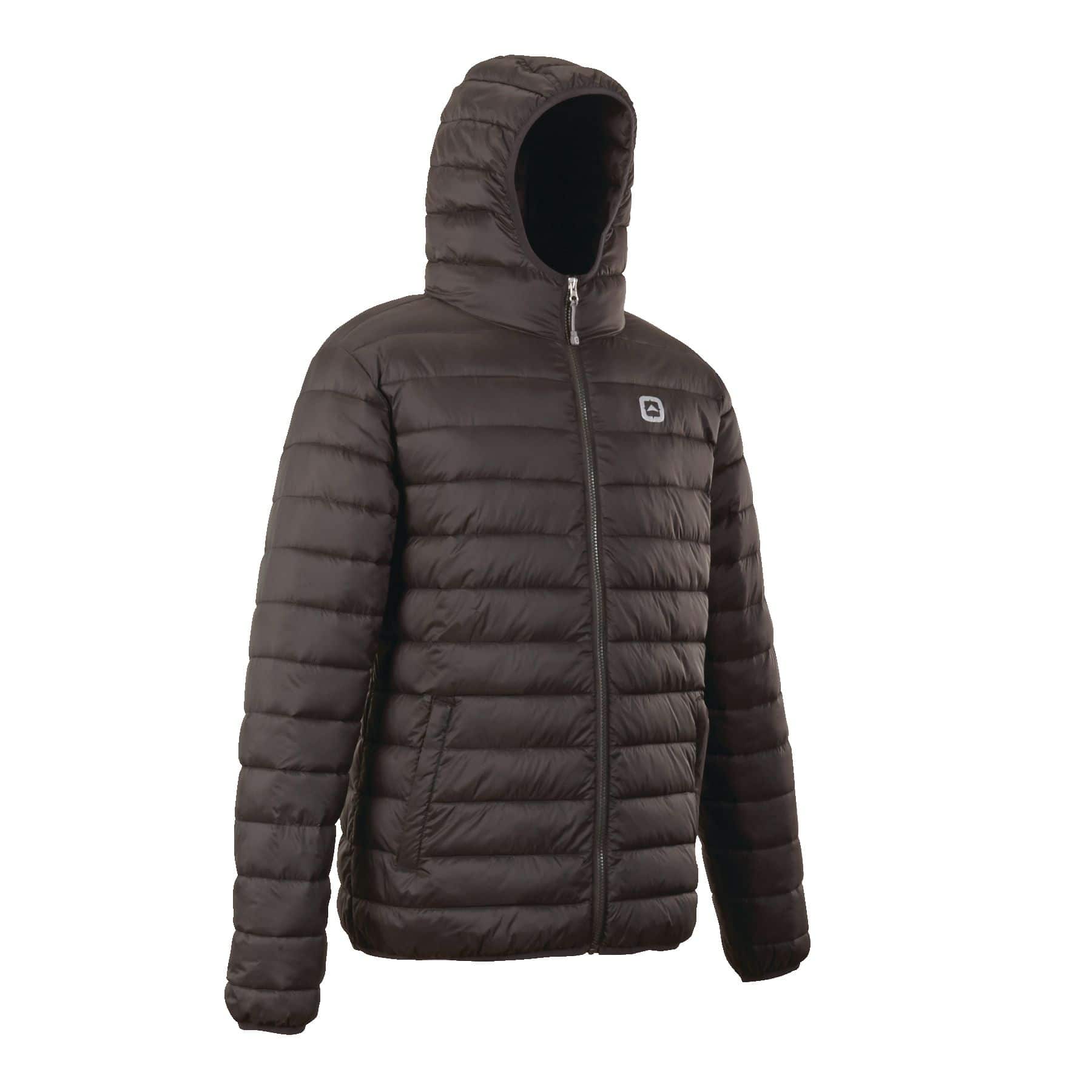 Outbound Men's Noah Packable Hooded Winter Puffer Jacket Insulated  Water-Resistant, Black