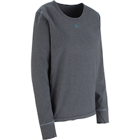 Outbound Women's Baselayer Top, Grey Front_Three_Fourths_Angled_Right