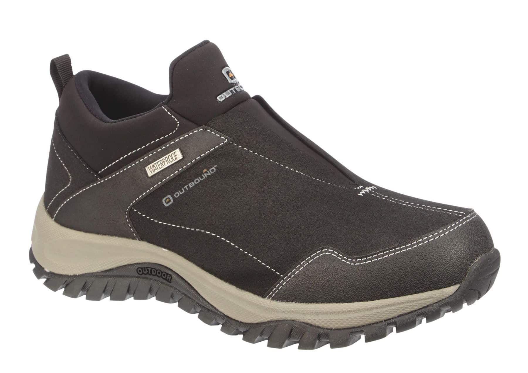 Mens slip on hot sale walking boots