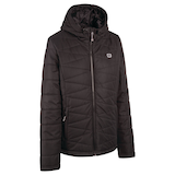 Outbound Women's Lola Thermal Insulated Hooded Winter Puffer Jacket Water-Resistant, Black Front_Angled_Right