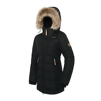 Kamik Women's Winter Parka, Hooded,  Black Front_Three_Fourths_Angled_Left