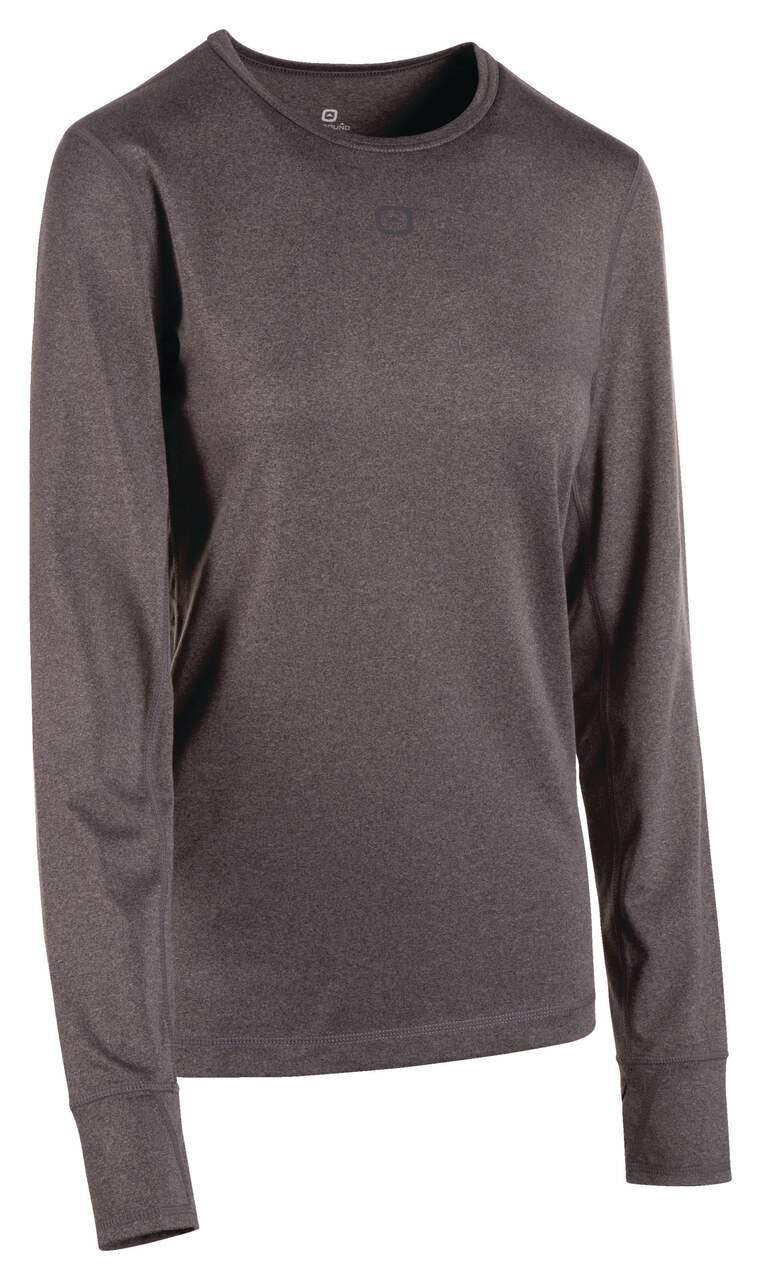 Camisole à manches longues tricot extensible couche de base isotherme  Outbound pour femmes, gris