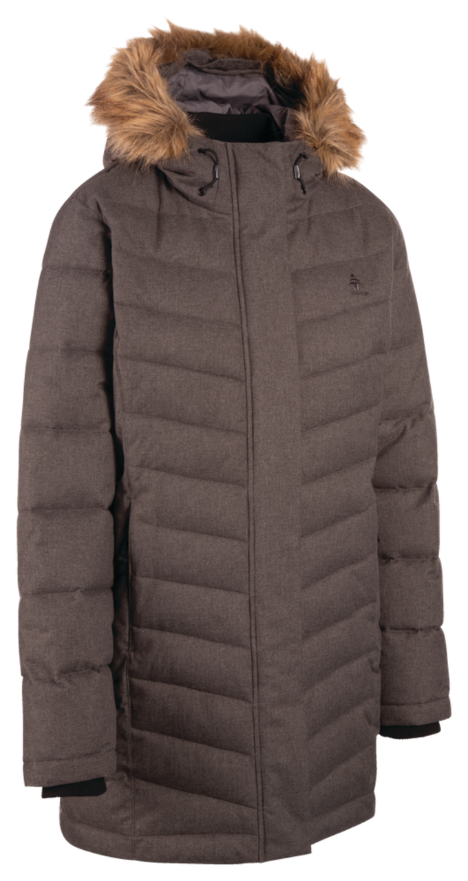 Woods Women's Sylvia Insulated Winter Parka Puffer Jacket Faux Fur