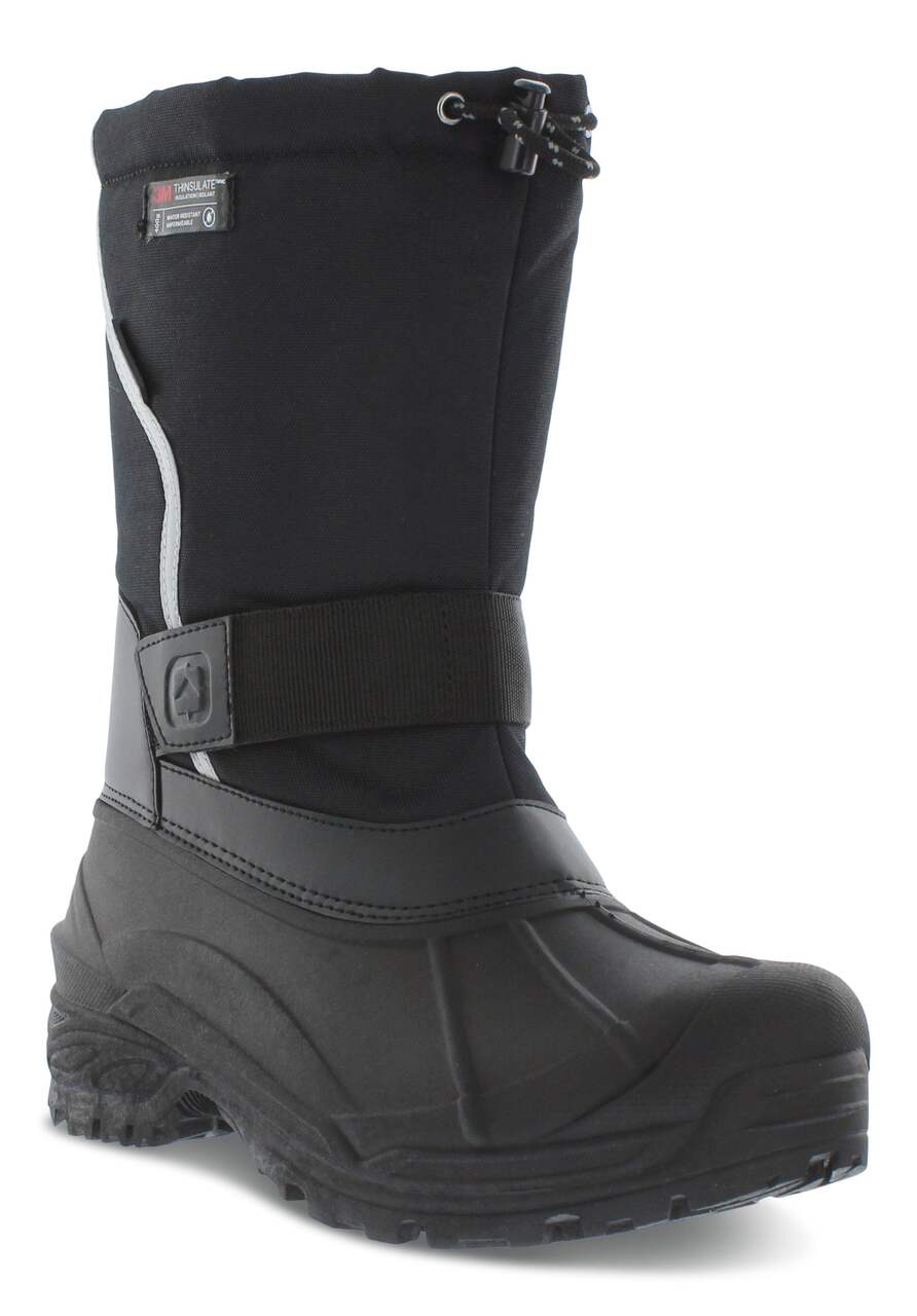 Outbound Men's Barton Thermal Insulated Nylon/Rubber Winter Snow Boots  Waterproof Warm