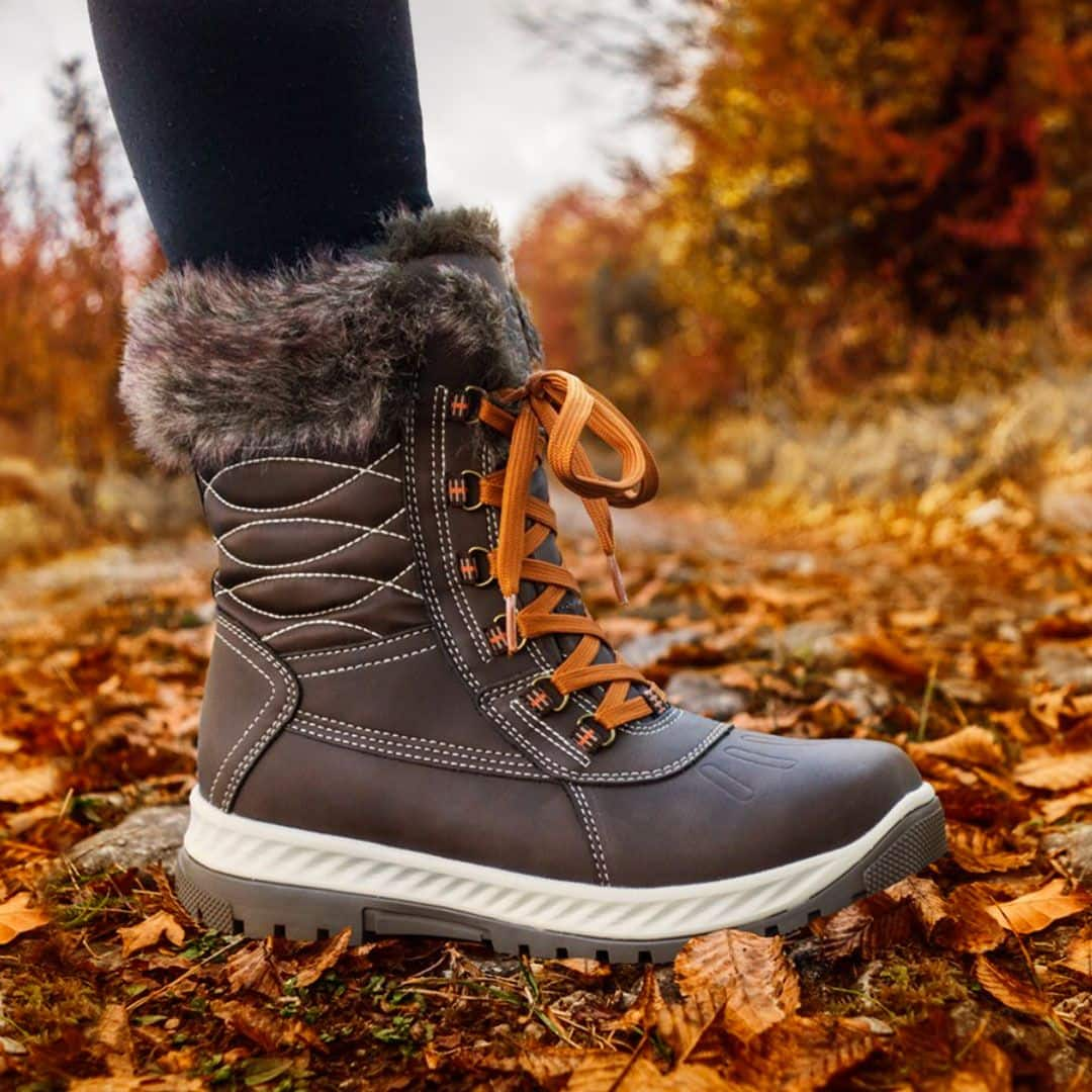 Leather warm boots best sale