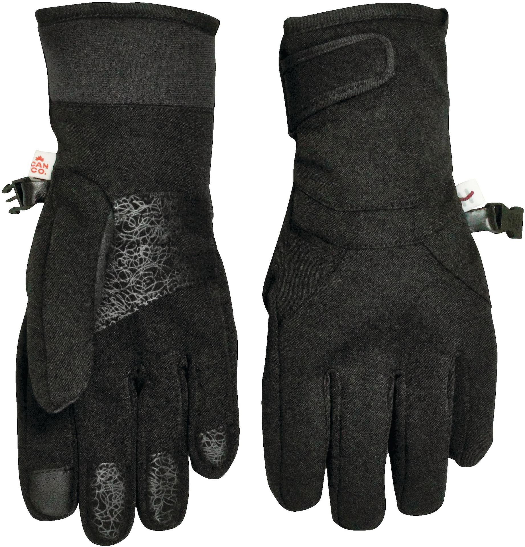 Hot Paws Women's Stretch Touch Screen Winter Casual Sport Gloves Warm  Waterproof, Black
