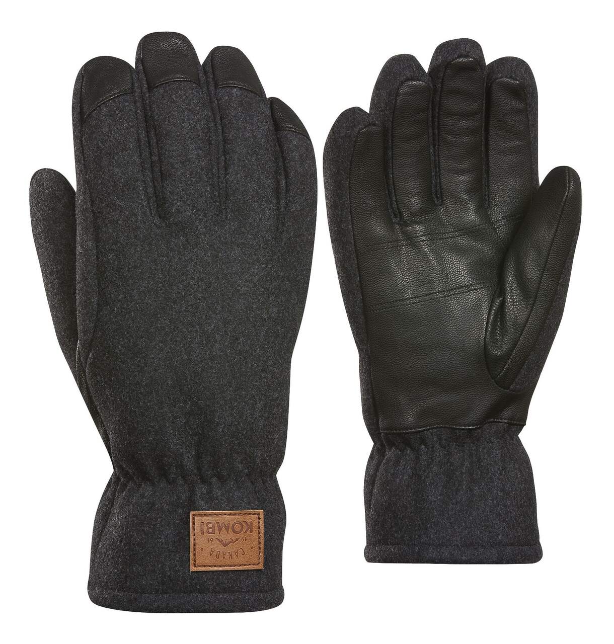 Kombi Men's Thermal Fleece Lined Casual Wool Winter Gloves Warm  Water-Resistant, Assorted