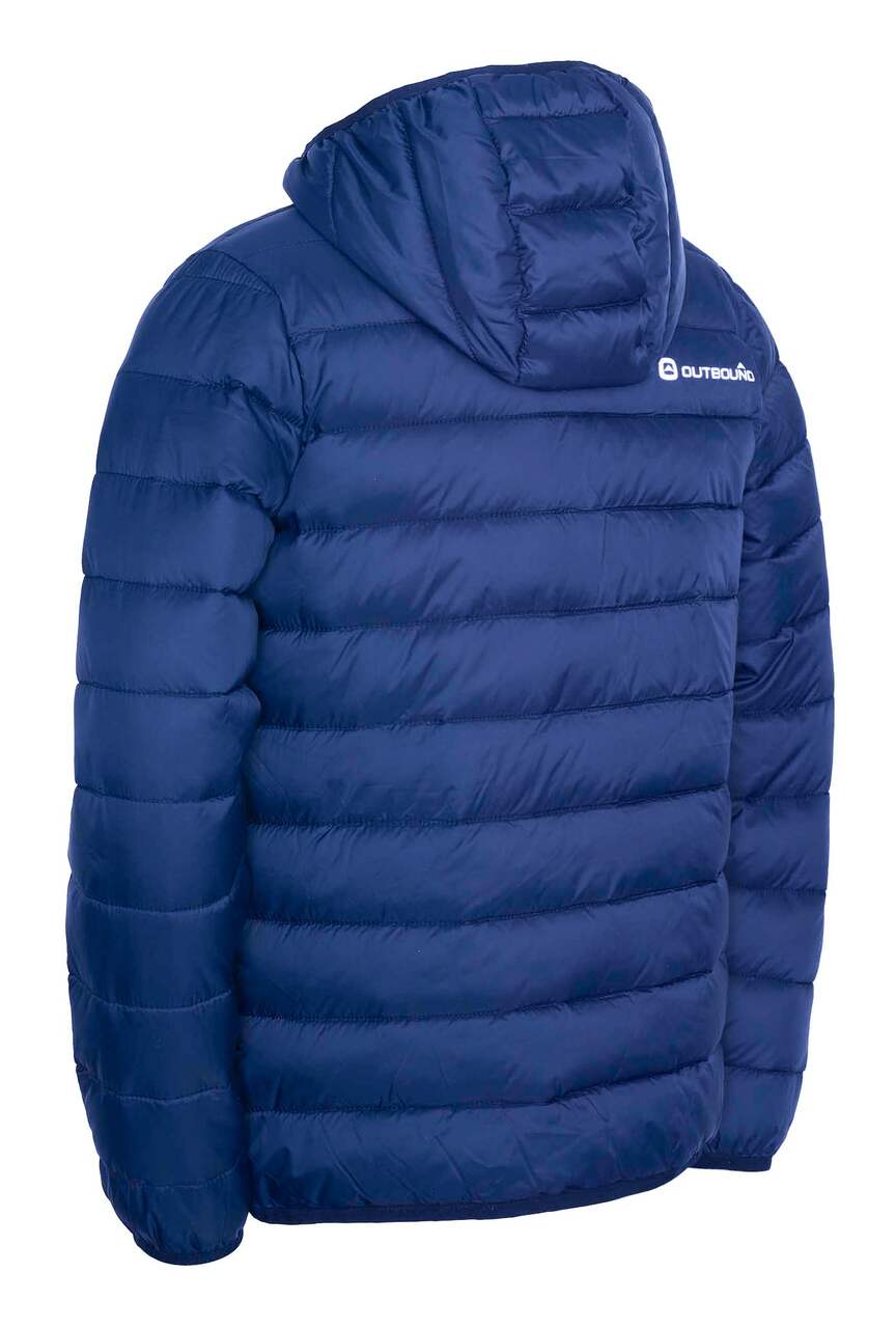 Outbound Youth Paxton Packable Insulated Hooded Nylon Winter Puffer Jacket  , Blue