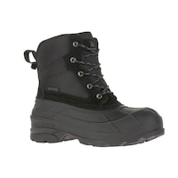 Kamik Men's Timmins Insulated Mid Boot, Black Front_Angled_Right