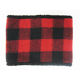 Cache-cou à motif écossais en molleton Outbound Front_Flat