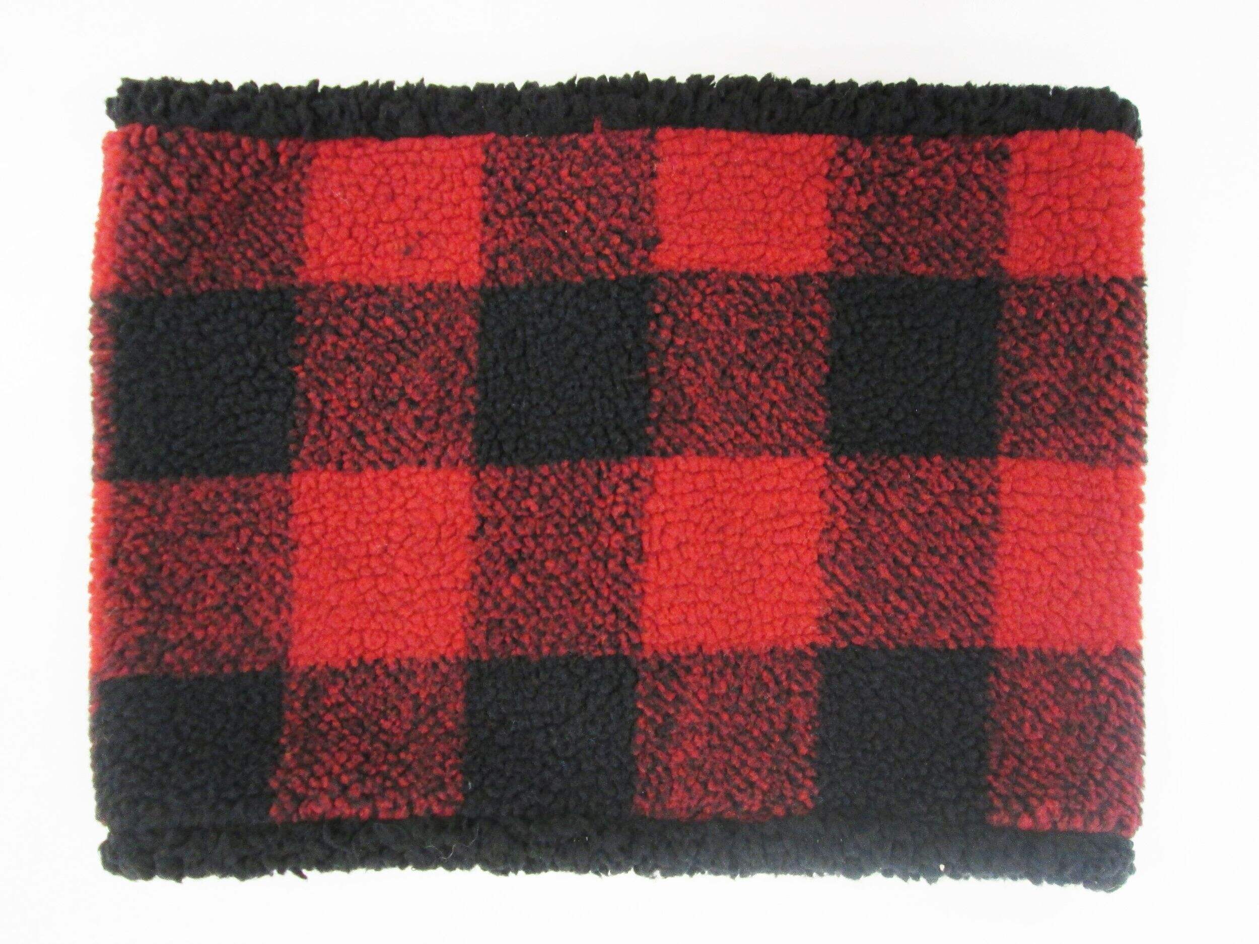 Outbound Fleece Plaid Neck Warmer Front_Flat
