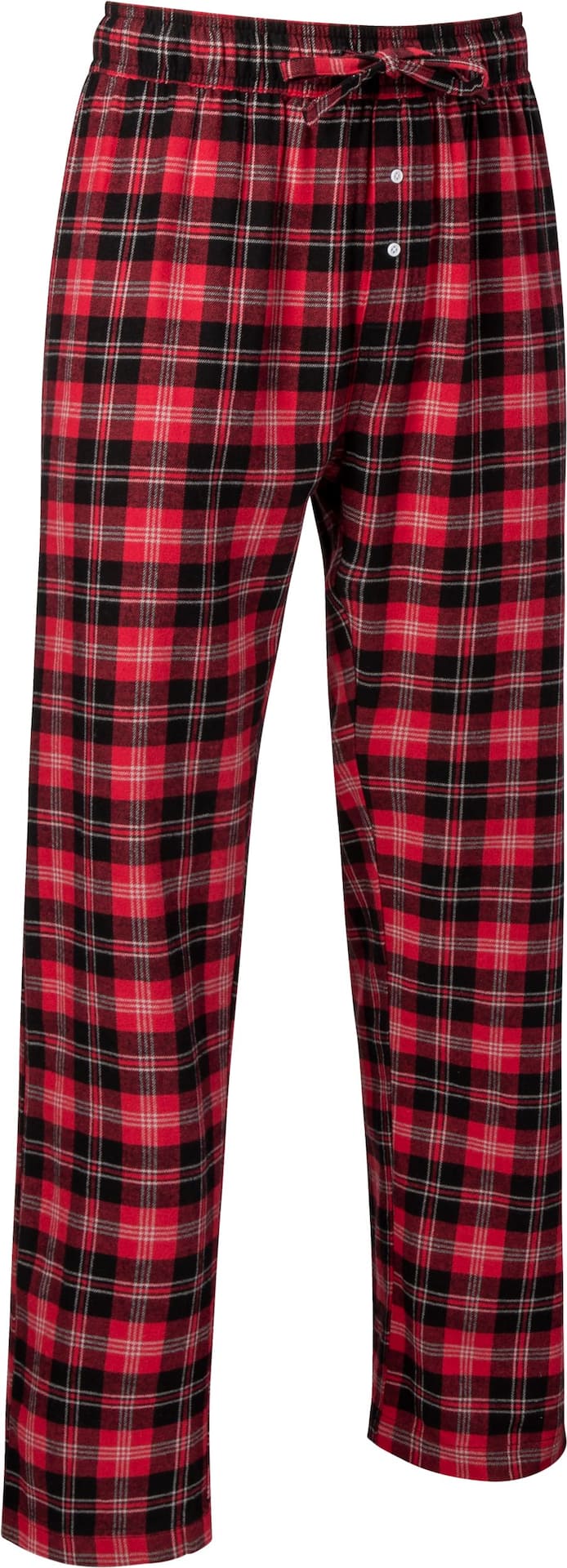 Regular Fit Flannel pyjama bottoms - Dark green/White checked - Men