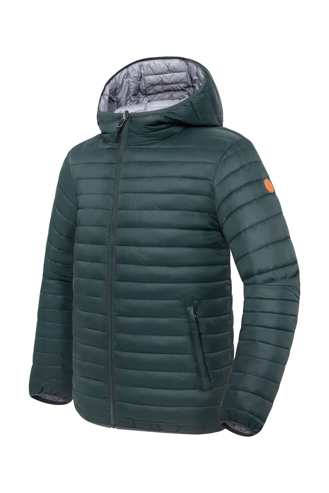 Outbound Men's Stratus Reversible Puffy Jacket, Dark Green/Grey