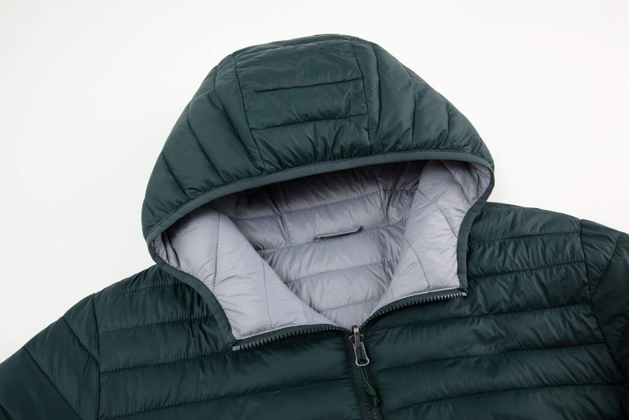 Outbound Men's Stratus Reversible Puffy Jacket, Dark Green/Grey