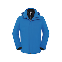 Manteau 3-en-1 Outbound Elm pour hommes, bleu Front_Flat
