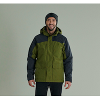 Kamik Men's Dobson Melange Jacket, Hooded Front_Flat